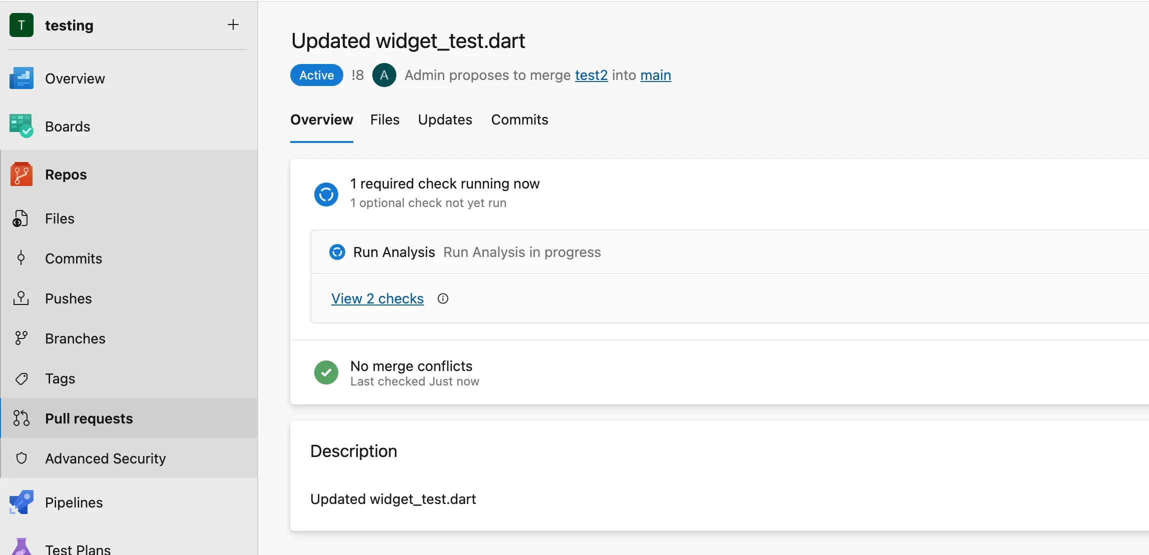 AzureDevOps status analysis