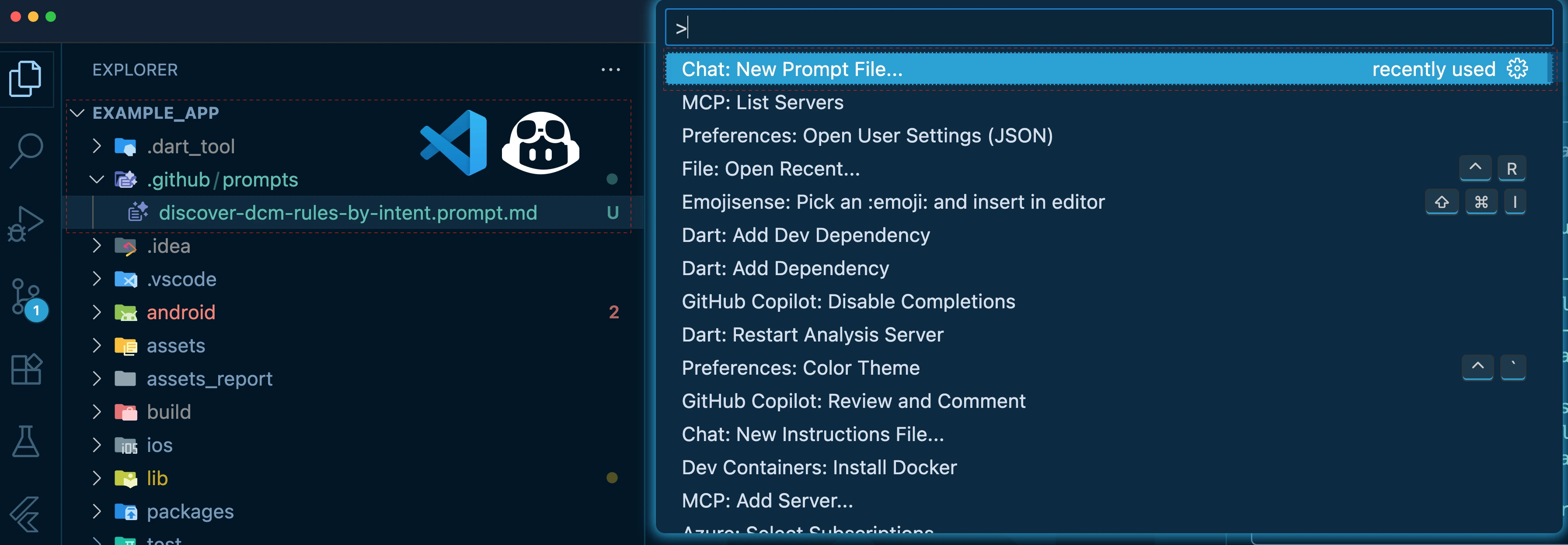 Prompt file in VS Code and GitHub Copilot