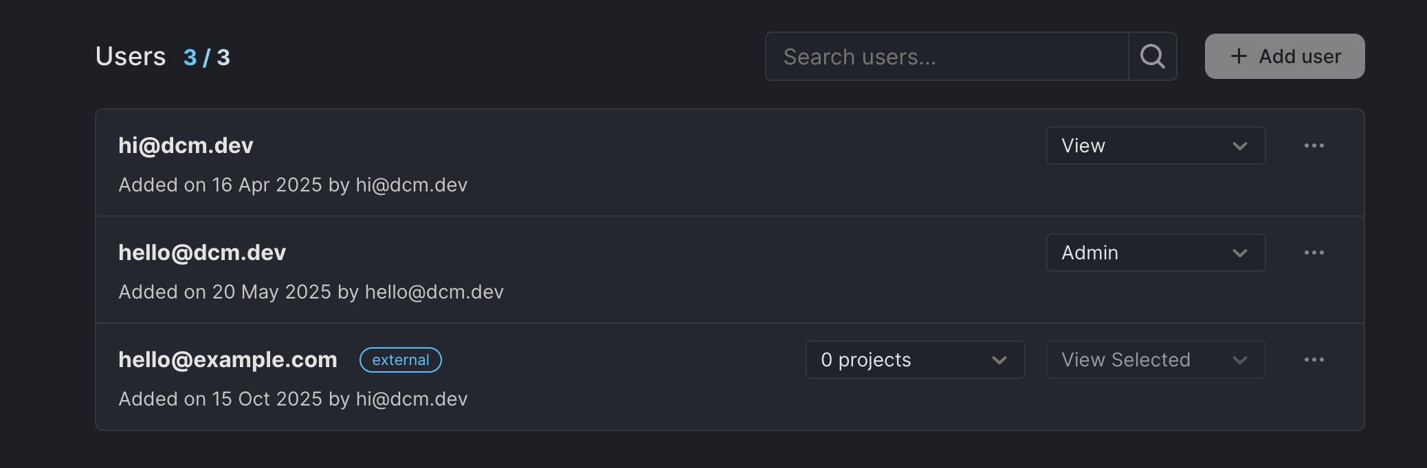 External Users