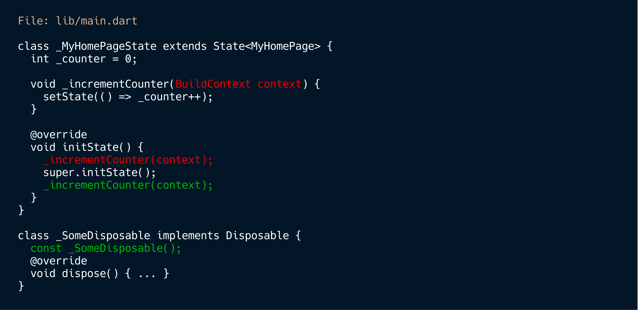 Dry Run Example