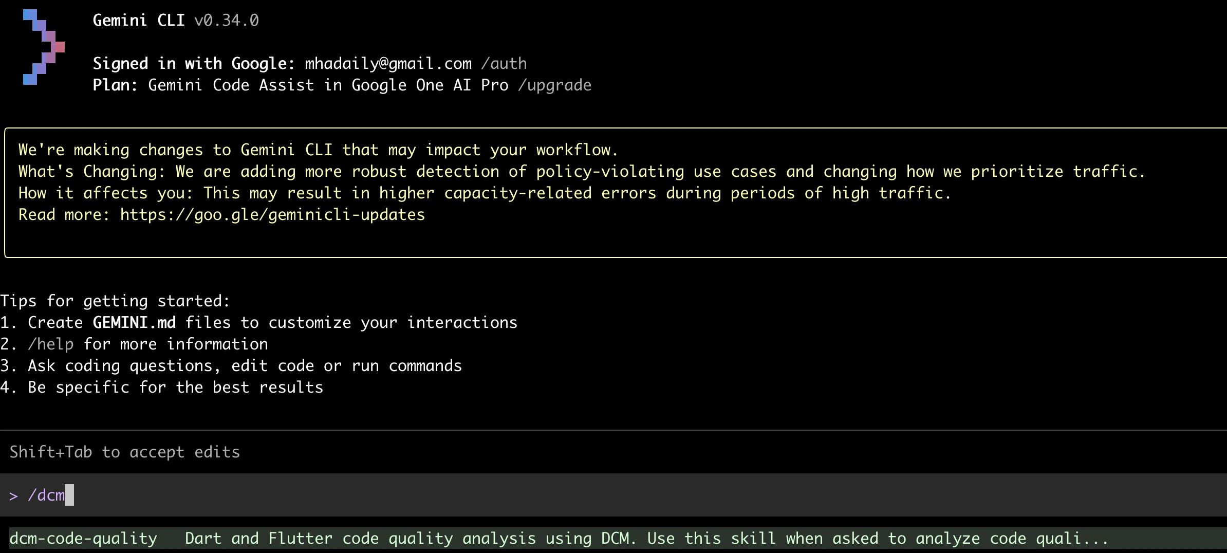 DCM Gemini CLI SKILL