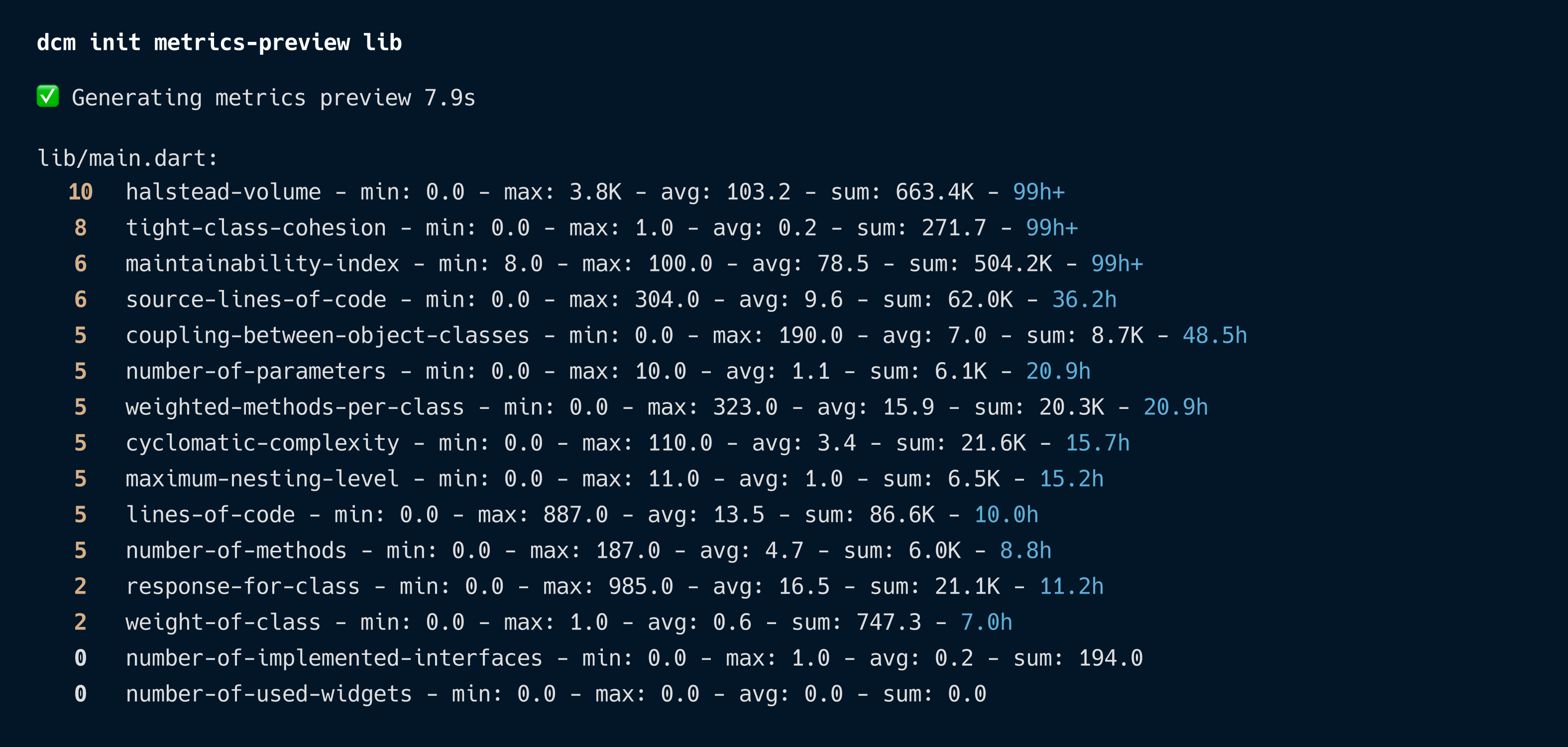 Console example