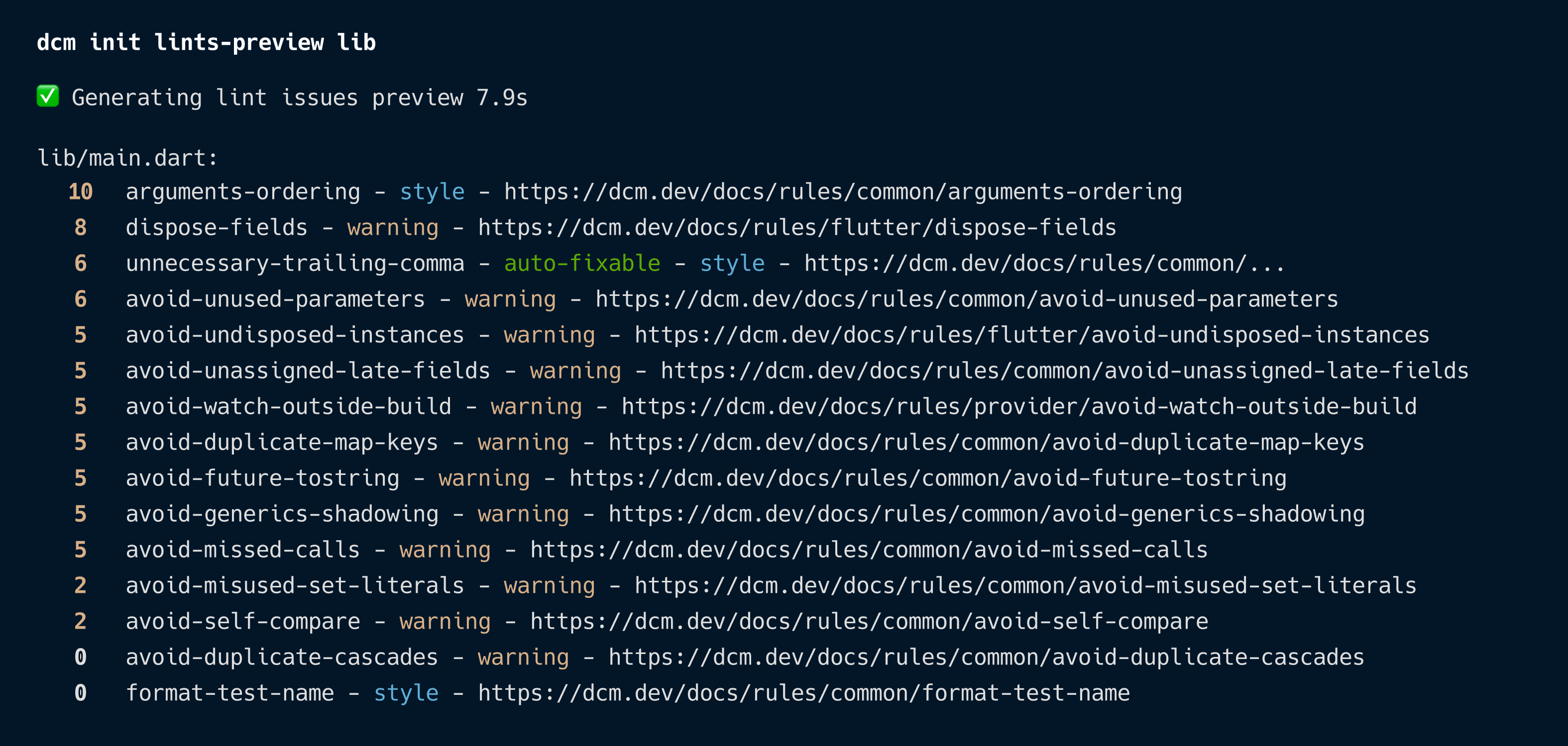 Console example