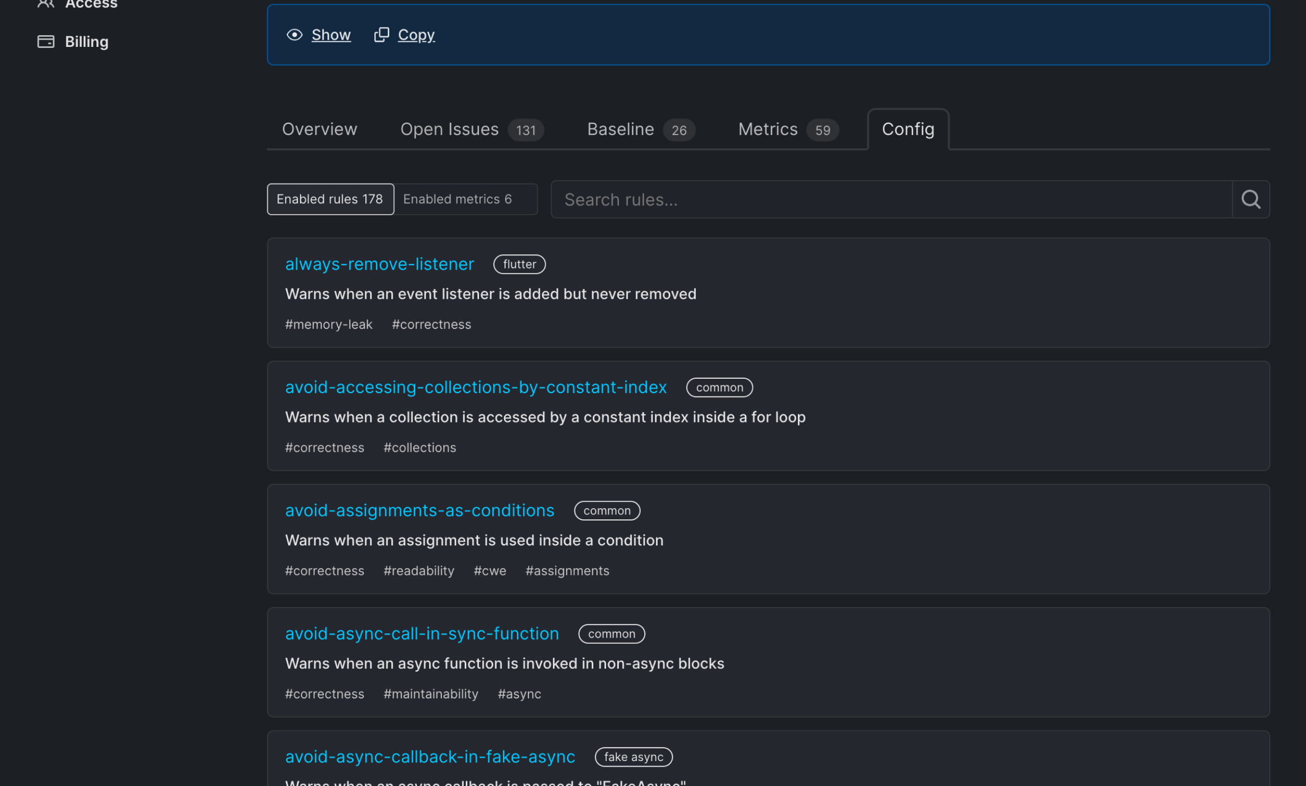 Project Metrics