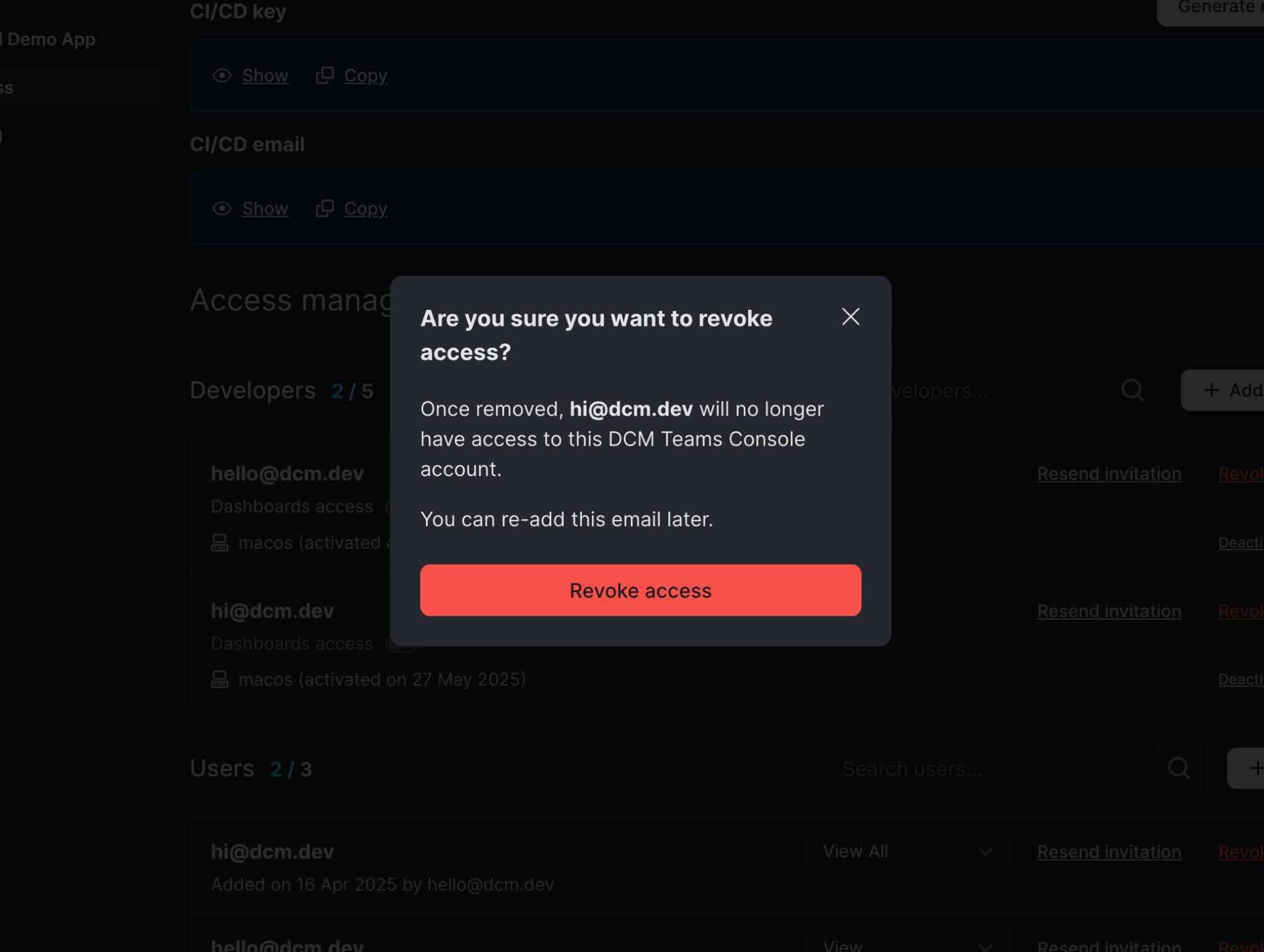 Revoke User Access