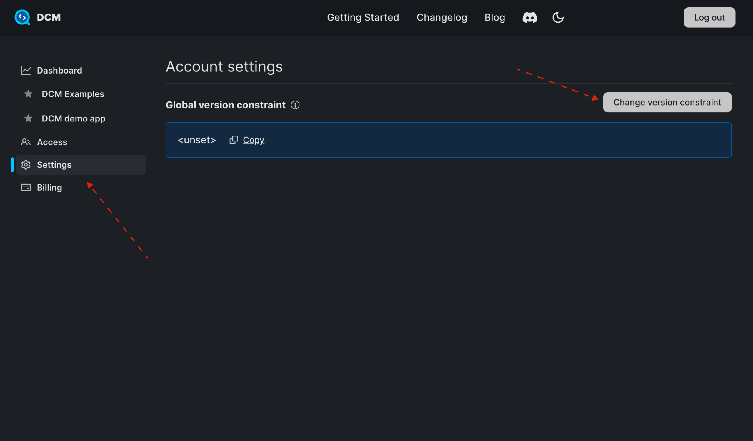 Change Version Constraint