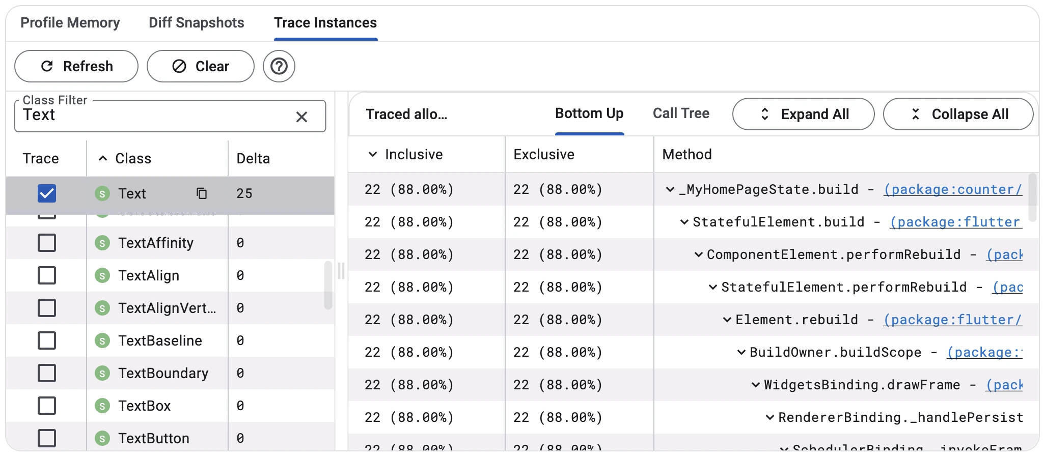 Trace Object Allocations