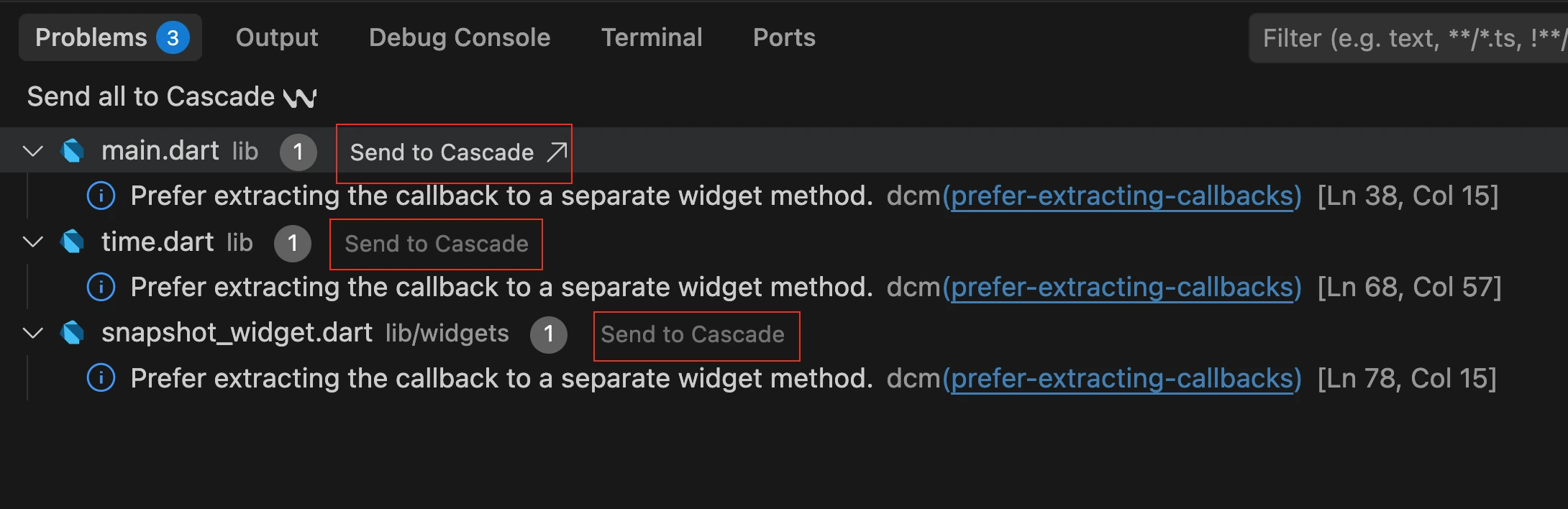 Windsurf DCM Quick AI Action